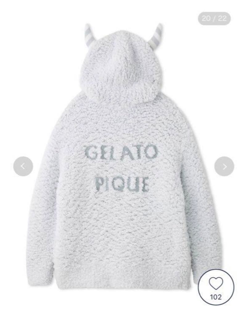 ジェラートピケ 【PIQUE MONSTER】パーカー　ショートパンツ gelato pique（ジェラートピケ）の「【PIQUE MONSTER】ショートパンツ