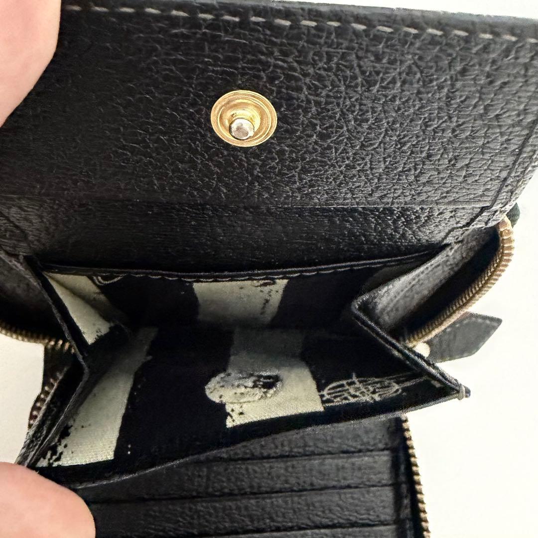 vivienne westwood 二つ折り財布 ラウンドジップ ブラック 財布 - メルカリ