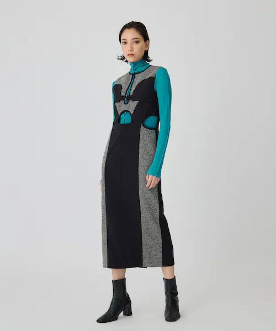 ユナイテッドトウキョウ サイロンツイードロングワンピース UNITED TOKYO（ユナイテッドトウキョウ）の「サイロンツィードロング