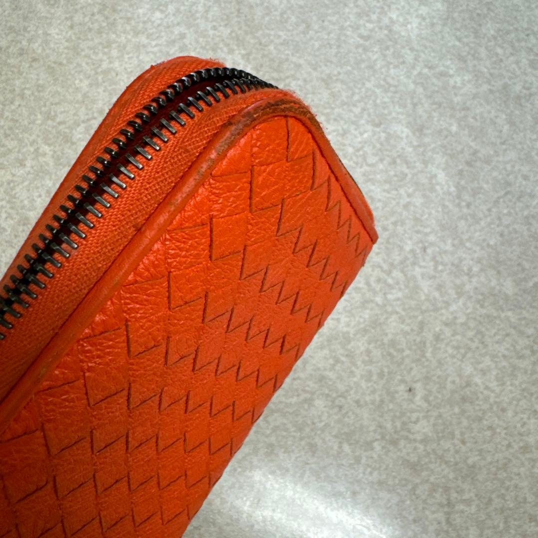 ボッテガヴェネタ 長財布 オレンジ - メルカリ