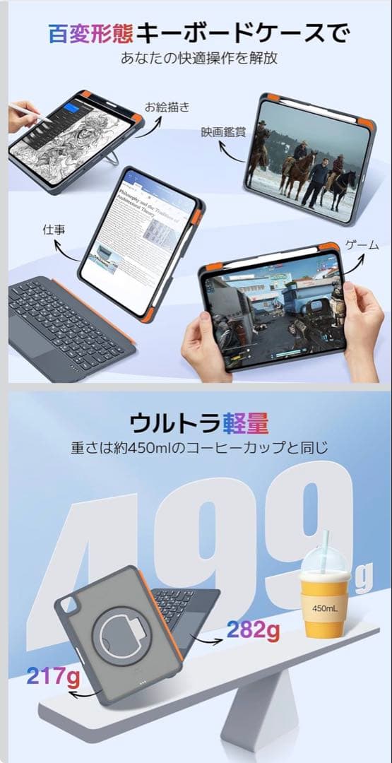 iPadPro第二世代256GB とApple Pencil とキーボードケース