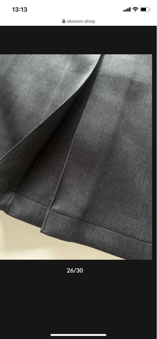 ok:soon ボックスプリーツスカート新品未使用タグ付き サイズ2 お