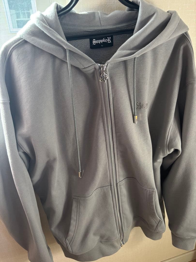 SupplierR サプライヤー グレー パーカー ジップパーカー - メルカリ