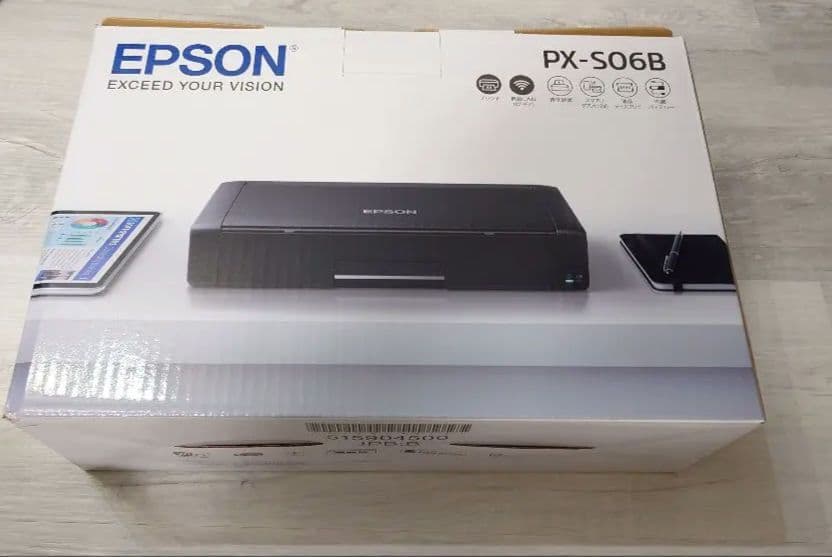 美品 EPSONエプソン A4インクジェットモバイルプリンター PX-S06B
