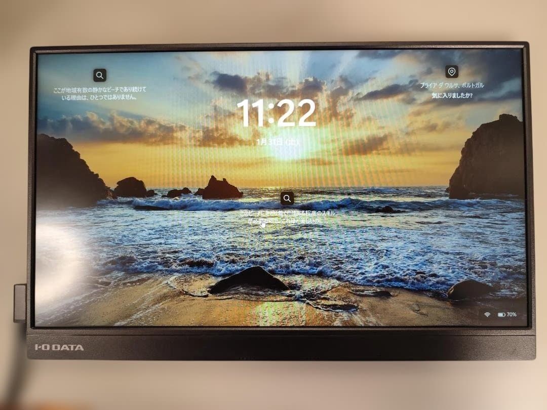 I-O DATA 15.6インチポータブルモニター LCD-AD161XDB-M