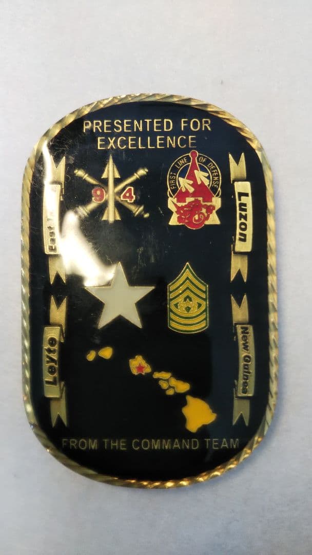 大判 米第94陸軍防空ミサイル防衛コマンド司令官（准将） チャレンジ