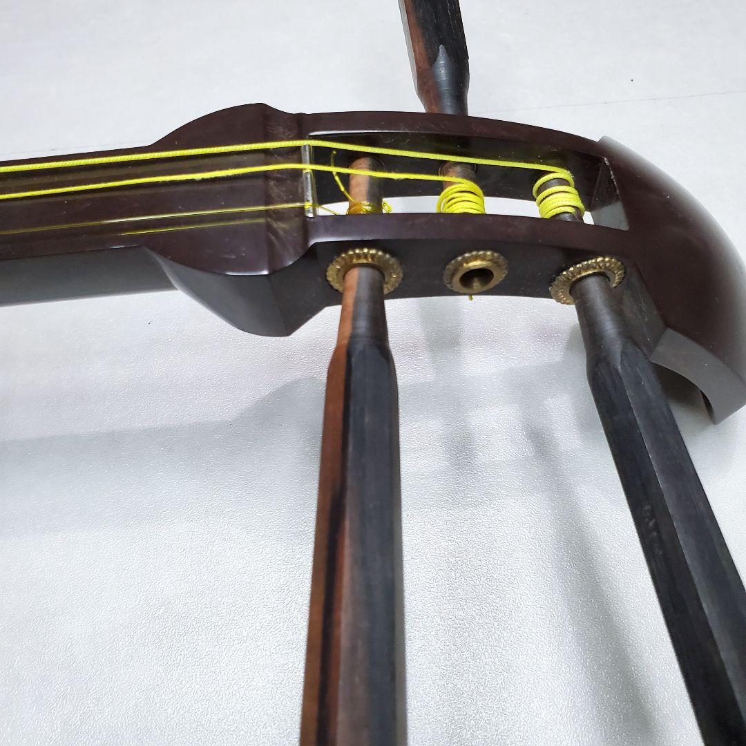 中棹三味線 プラスチック製 1本溝 地唄 和楽器 ソフトケース付 - メルカリ