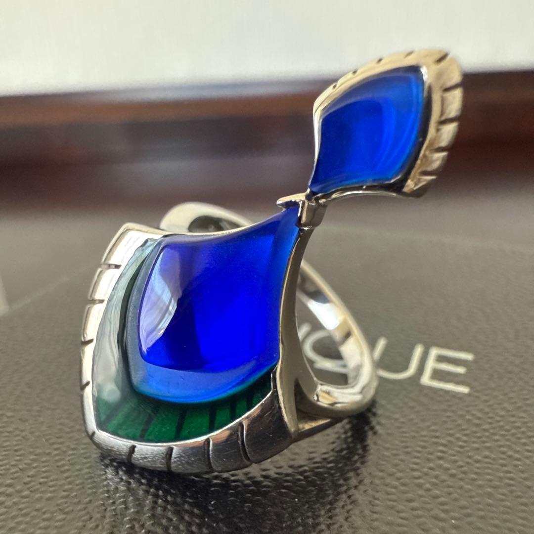 定価63,800円】LALIQUE ラリック“パオン”シルバーリング 13.5 - メルカリ