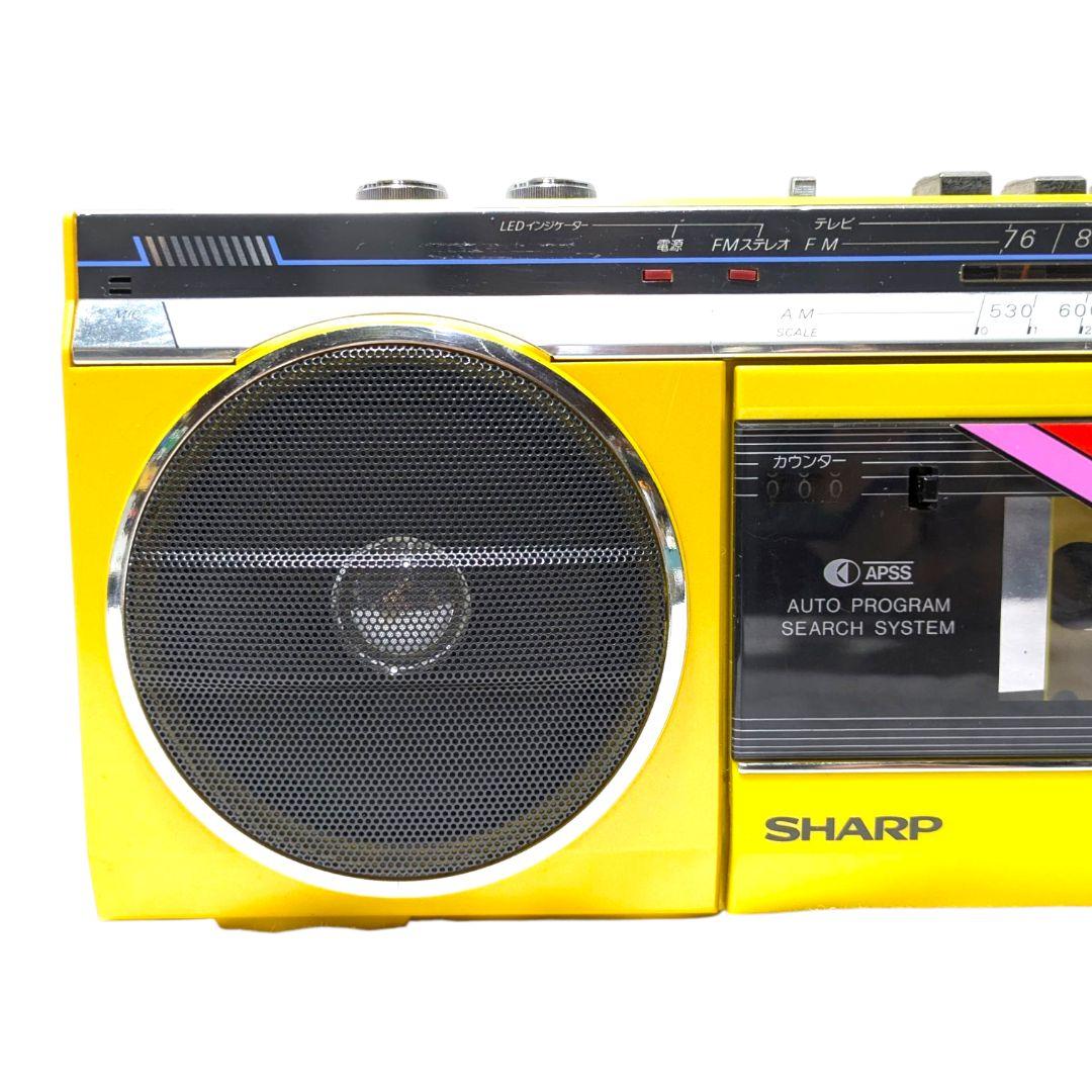 昭和ポップな黄色が可愛い！ラジオOK・SHARP QT-22【外観美品】