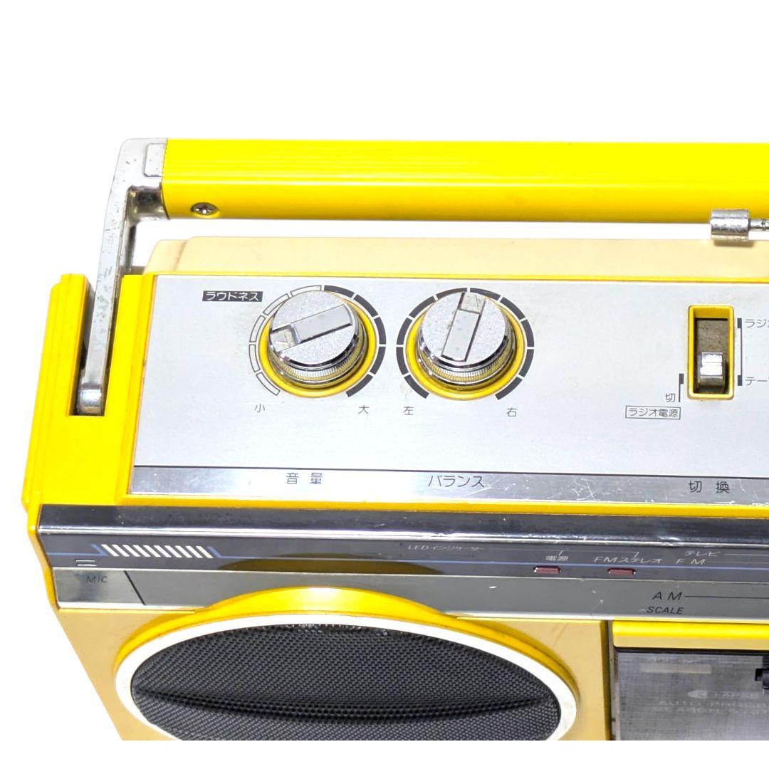 昭和ポップな黄色が可愛い！ラジオOK・SHARP QT-22【外観美品】