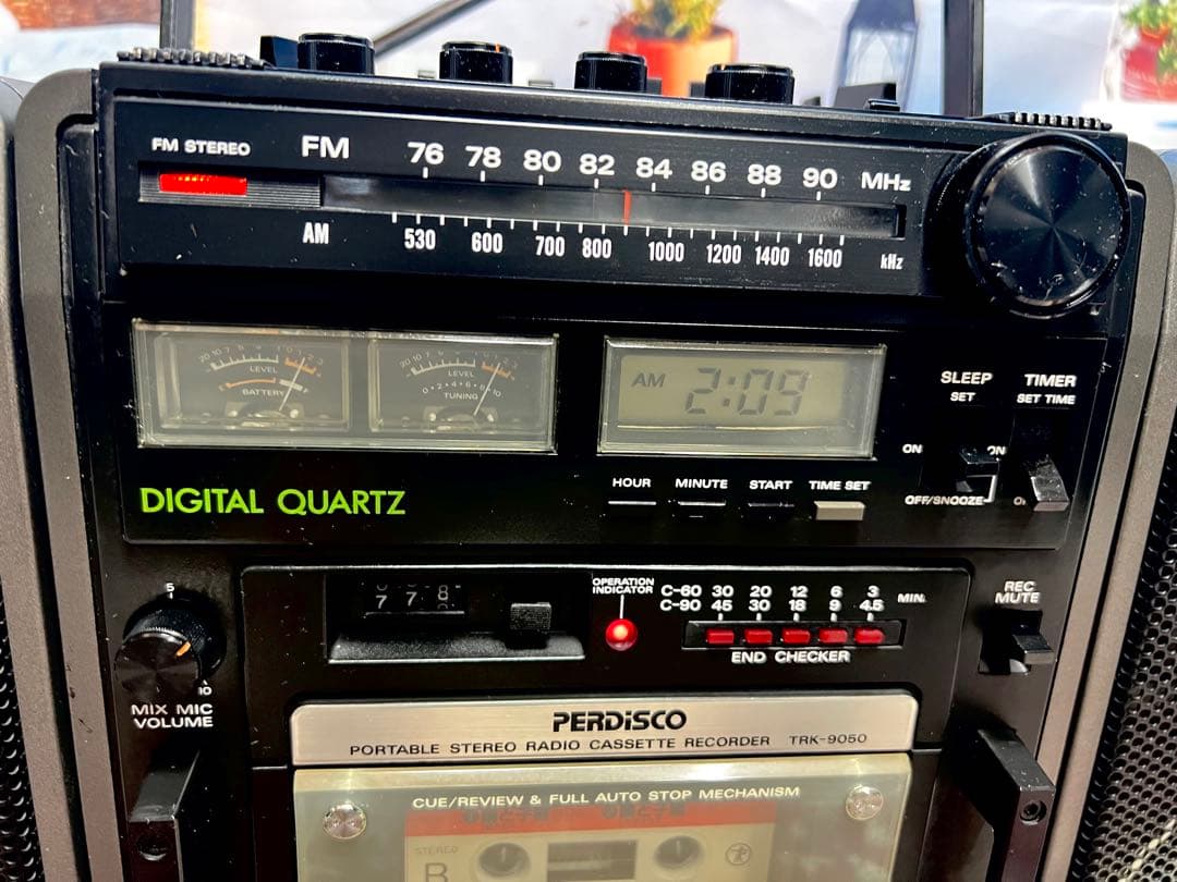 日立パーディスコ TRK-9050 ラジカセメンテナンス済み中古動作美品