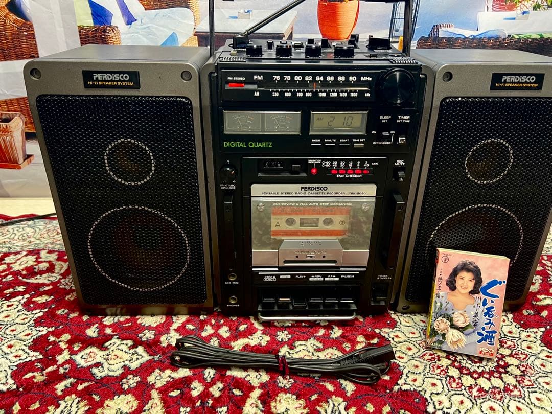 日立パーディスコ TRK-9050 ラジカセメンテナンス済み中古動作美品