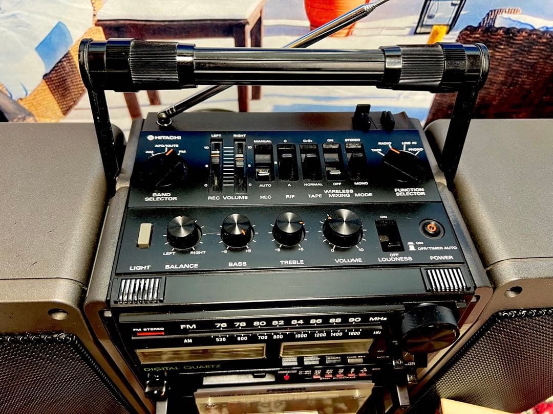 日立パーディスコ TRK-9050 ラジカセメンテナンス済み中古動作美品