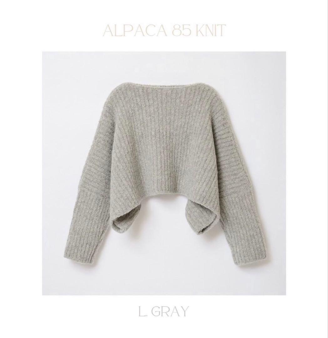 THE SHISHIKUI アルパカ85ニット L GRAY - メルカリ