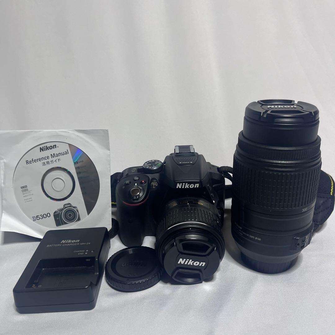 【美品】Nikon D5300 ダブルズームキット デジタル一眼レフ カメラ