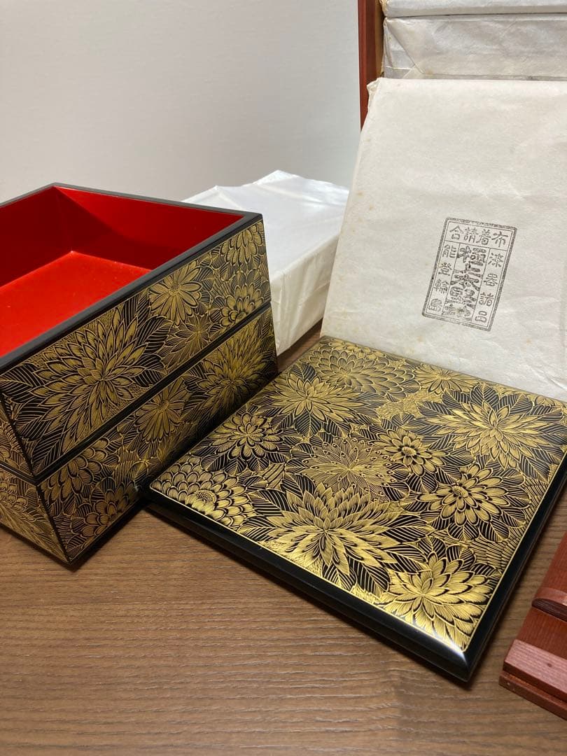 輪島塗 花柄五段重箱 木箱付き 最終値下 - メルカリ