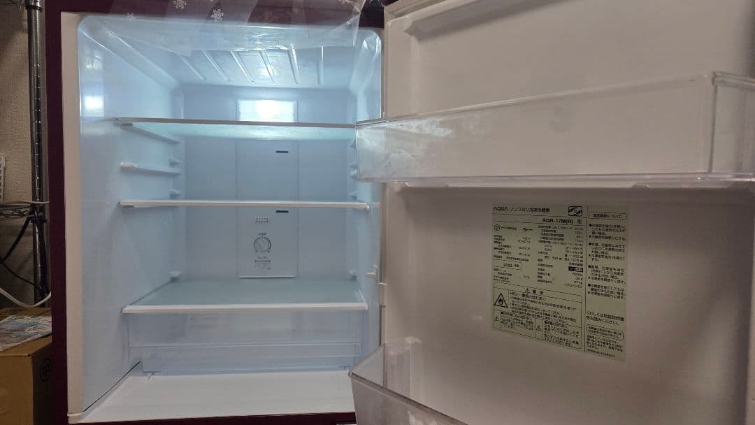 【はしゆ】AQUA 2022年製 冷蔵庫 168L 赤 説明書付き