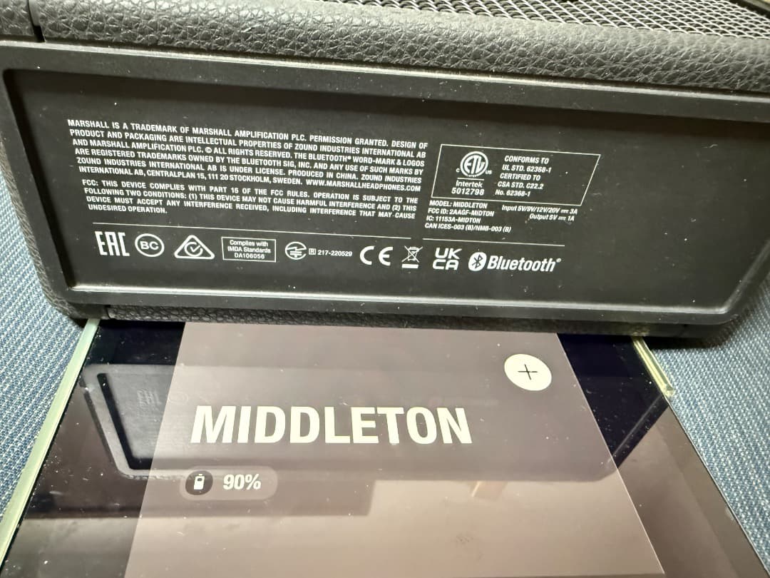 スピーカー・ウーファー Marshall middleton