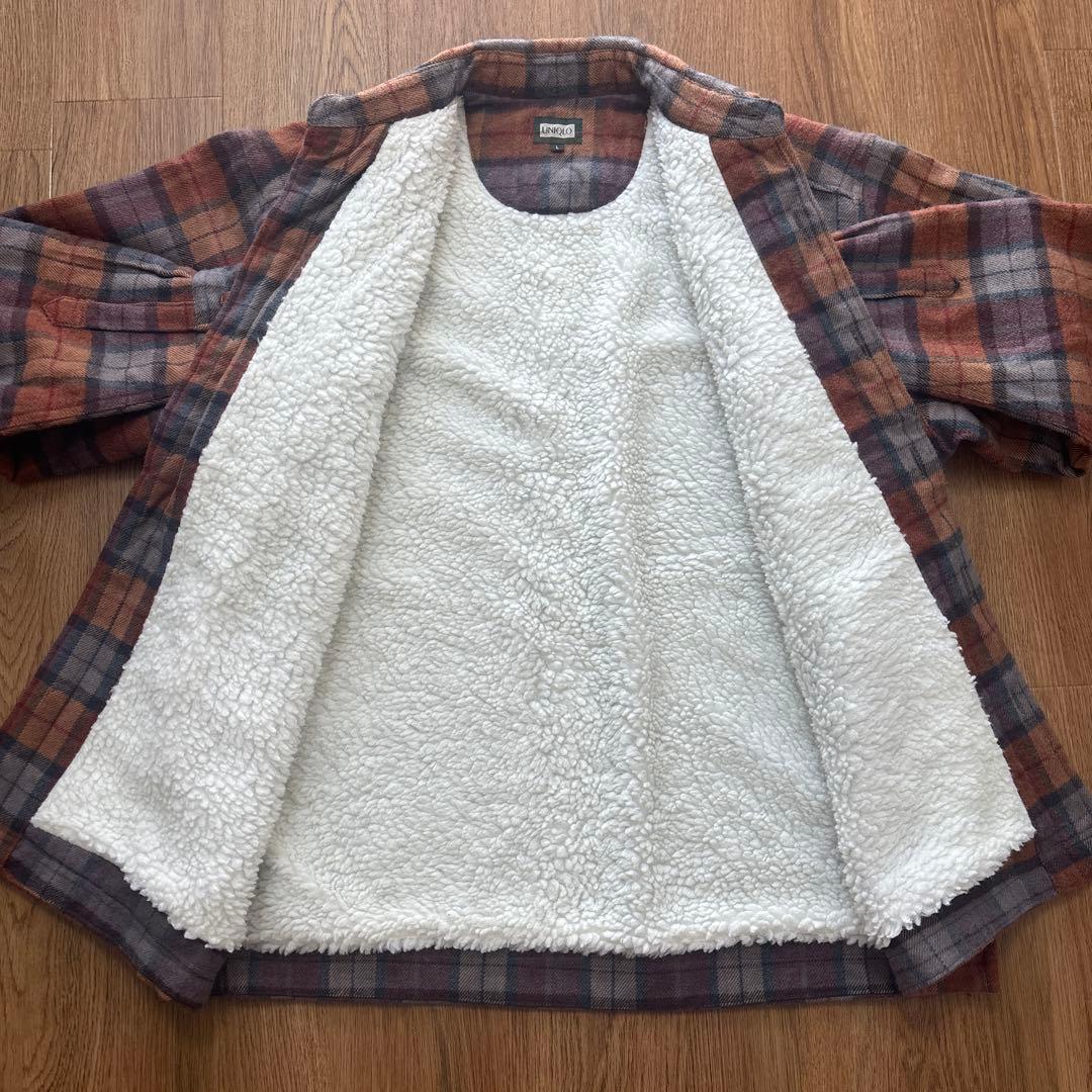 ユニクロ】80's OLD UNIQLO チェック 裏ボアジャケット - メルカリ