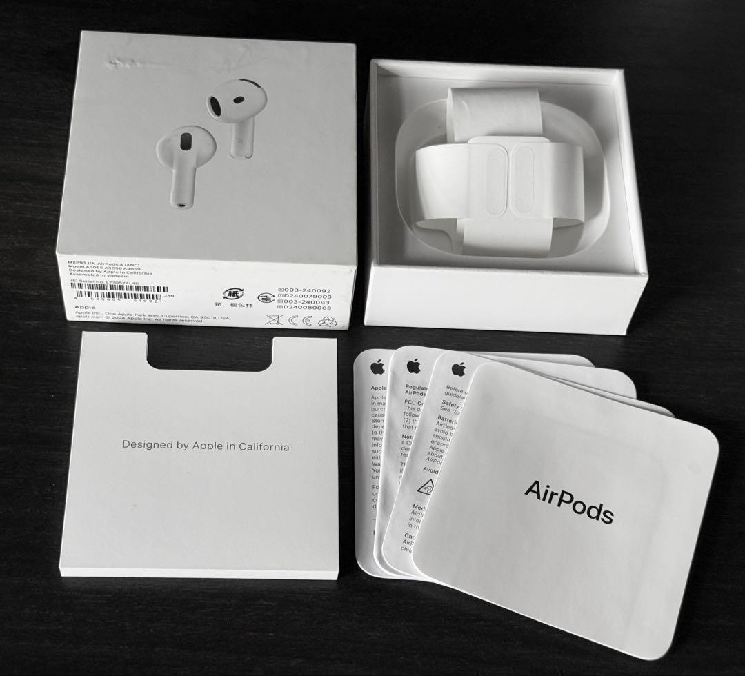 未使用に近い 2024年10月購入品 AirPods 4 MXP63J/A - メルカリ