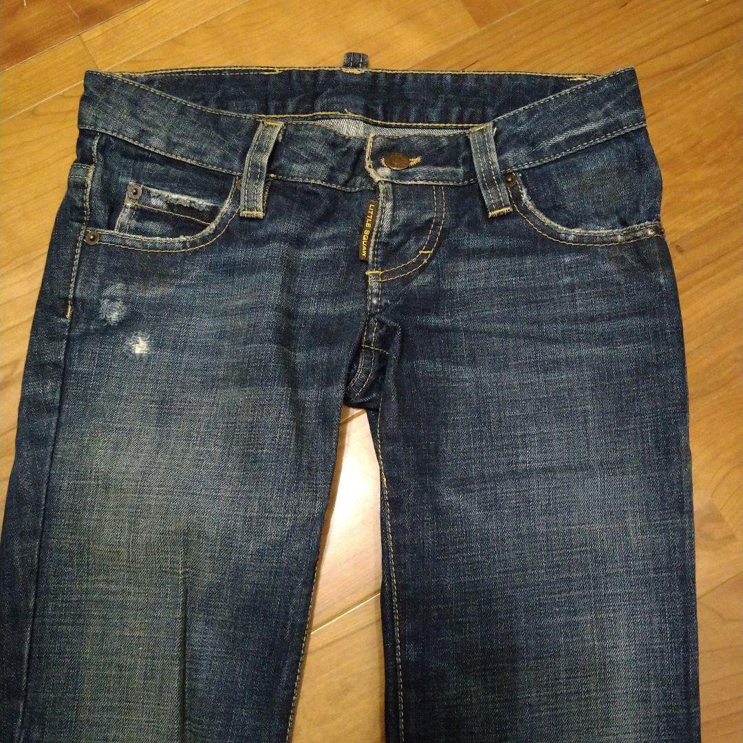 美品】DSQUARED 38 イタリア製 フレア シンプル ダメージ加工 - メルカリ