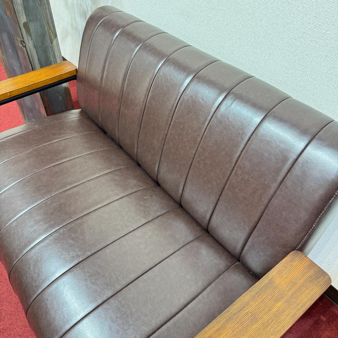 東京23区配達無料 ニトリ2人掛けソファ Nシールド ステイン2KD DBR