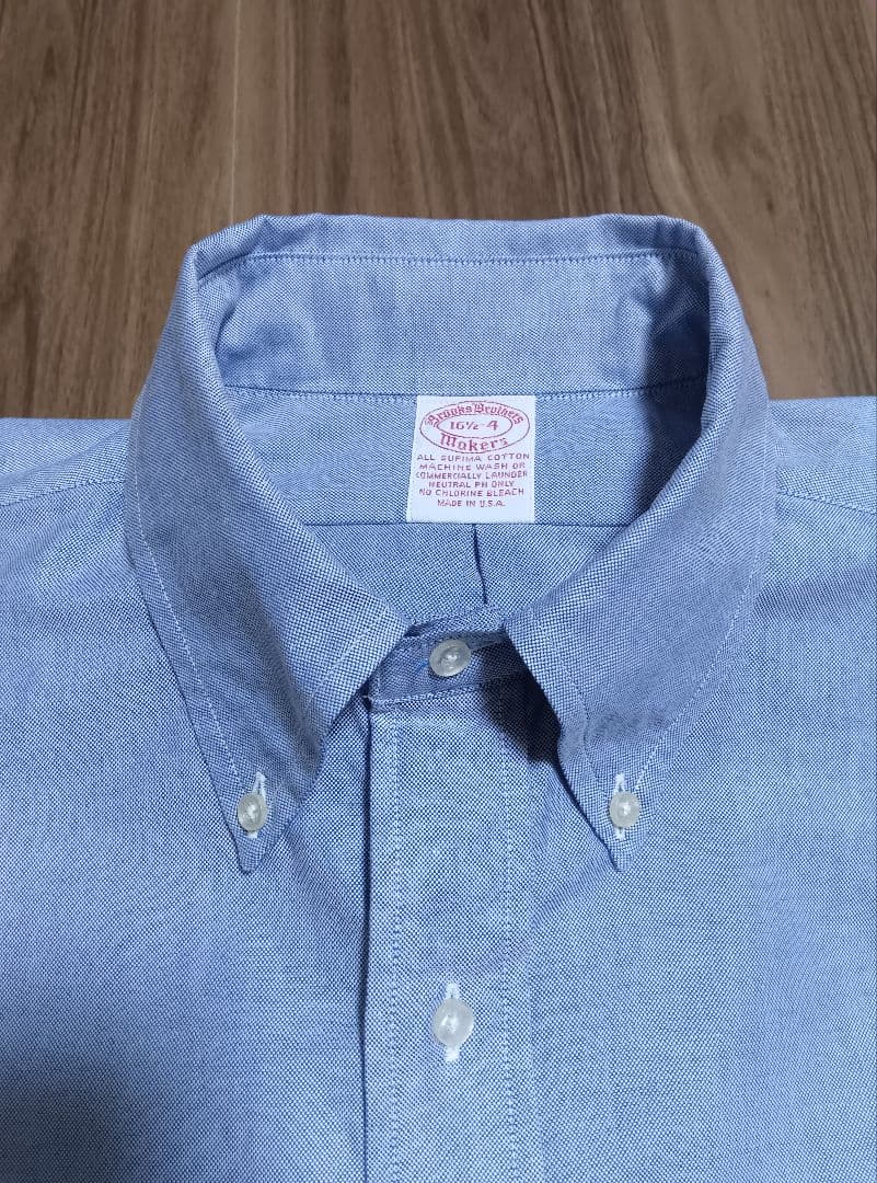 【未使用】ブルックスブラザース　USA　オックスフォードシャツ　16.5−4 スーピマコットン オックスフォード ドレスシャツ Traditional Fit