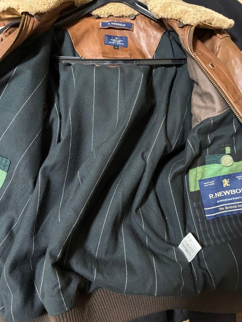 希少】R.NEWBOLD ムートンボア G1 A2 フライトジャケット 羊革 - メルカリ