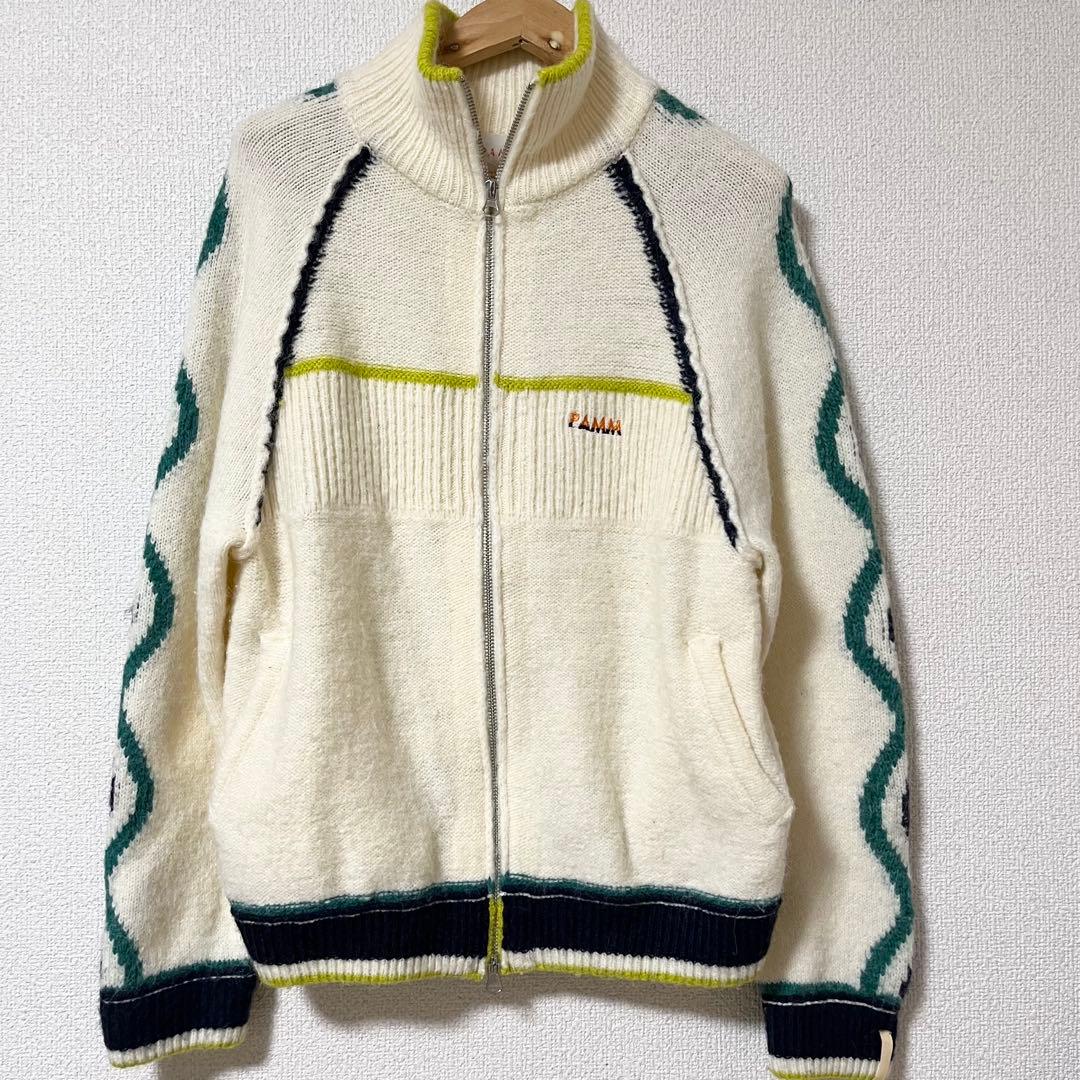PAMМ　ホームウェアのニットトラックジャケット ホワイト　size2 ホームウェアのニットトラックジャケット – pamm.officialstore