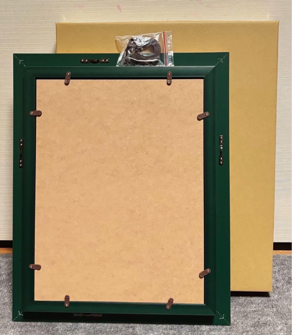 F4号】手描き油彩画 水森亜土 額縁 未使用額 絵画 サイン 人気作家