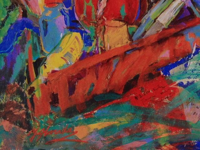 原田恭子、【 インターネット「南太平洋」】、希少な画集画、新品高級額 額装付