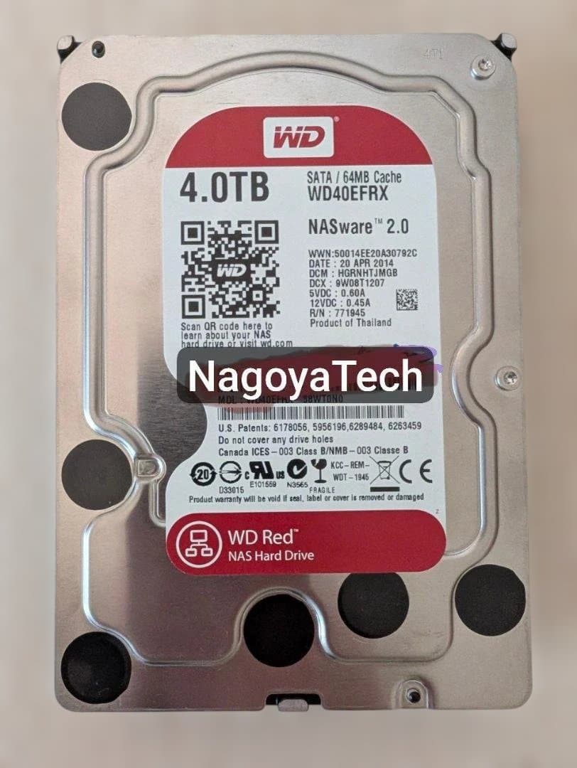 4TB HDD 2台セット S.M.A.R.T正常 動作確認済 ケース付
