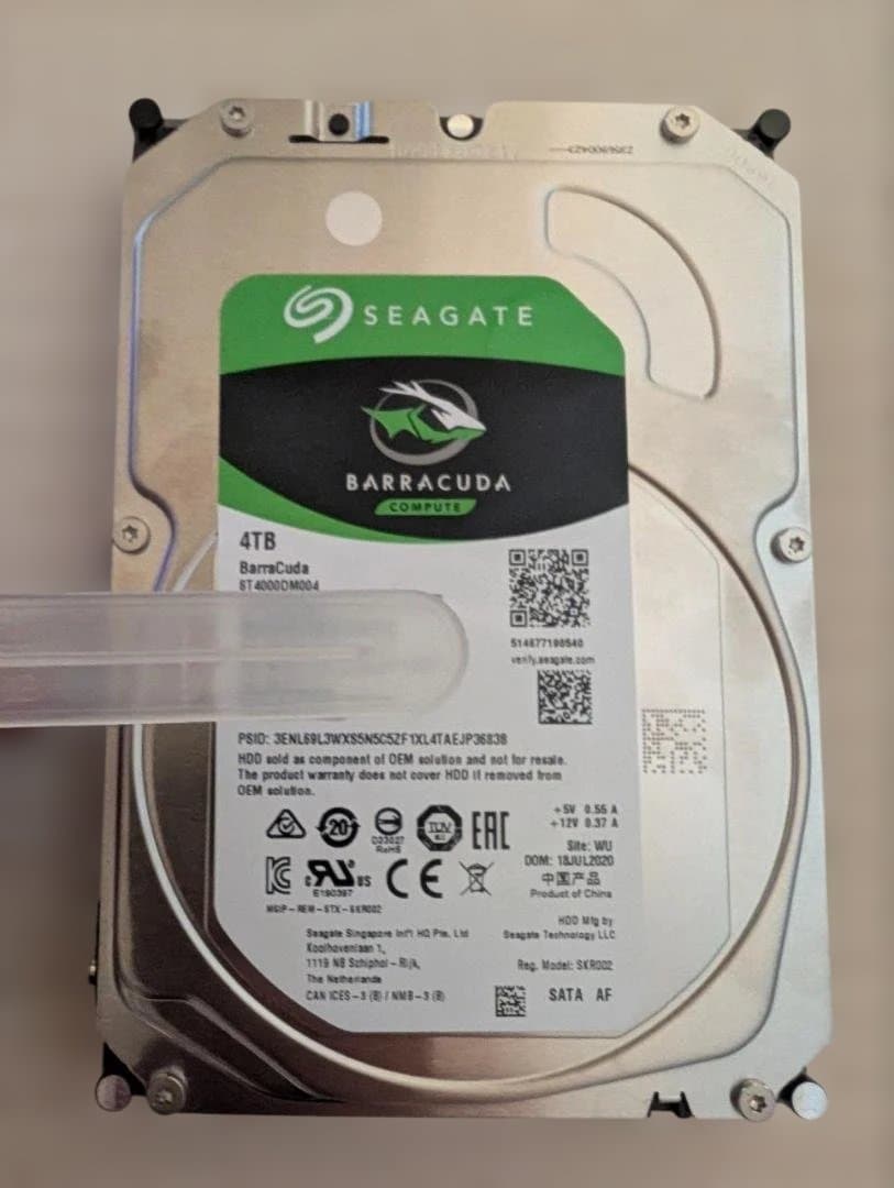 4TB HDD 2台セット S.M.A.R.T正常 動作確認済 ケース付