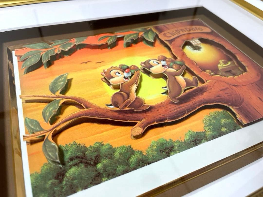 最終価格】Chip&Dale チップとデール 絵画 レア品 ディズニー