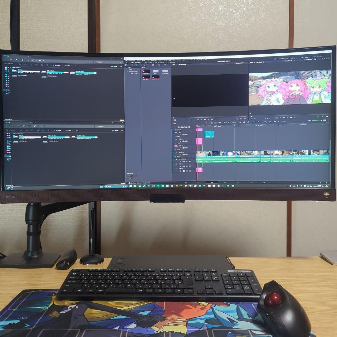 BenQ EW3880R 37.5インチ 湾曲ウルトラワイドモニター