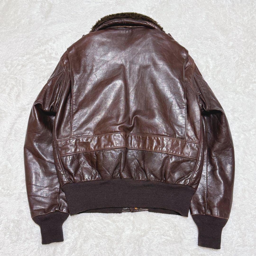 Schott フライトジャケット レザー G-1 80s USA製 ボアライナー - メルカリ