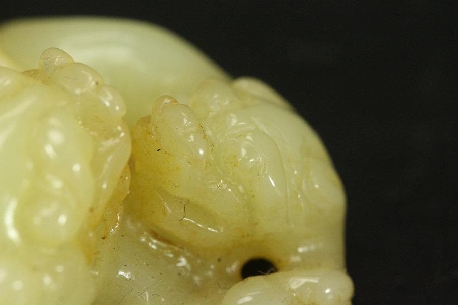 中国美術 白玉 刻猪 根付 置物 5.7cmx3.1cm(HA425) - メルカリ