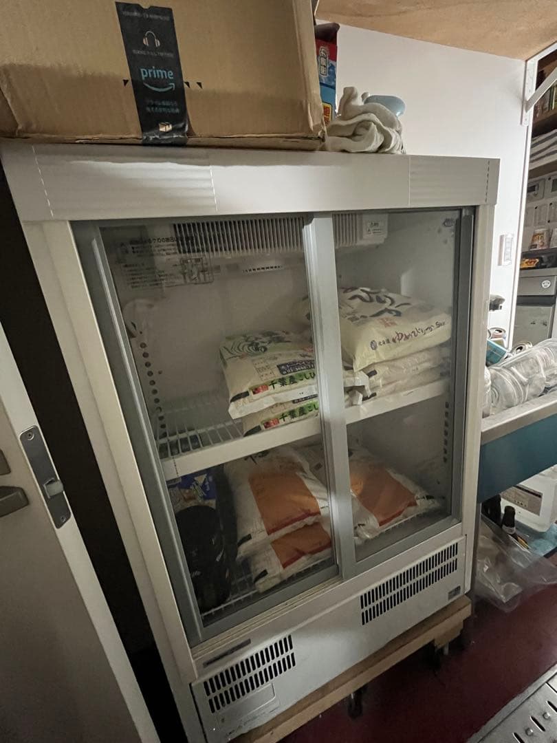 ◆美品◆Panasonic 箱形ショーケース　スライド扉タイプ 144ℓ