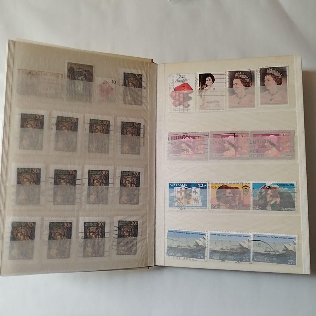 使用済オーストラリア切手 アルバム付き STOCK BOOK アイボリー - メルカリ