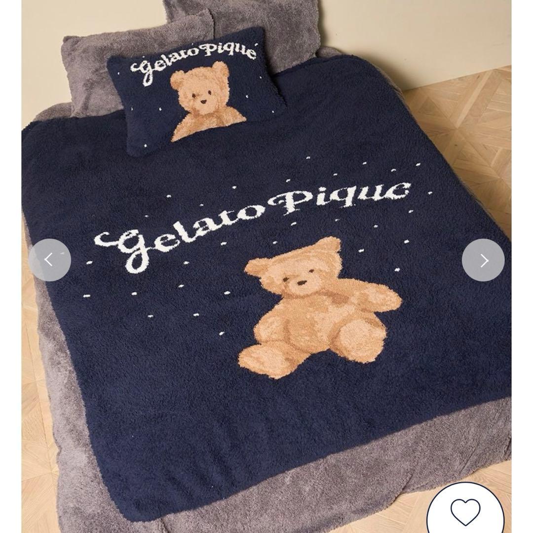 ジェラピケ　【Sleep】【HOLIDAY】 スノーベア ジャガードマルチカバー Sleep】【HOLIDAY】 スノーベア ジャガードマルチカバー(ブランケット