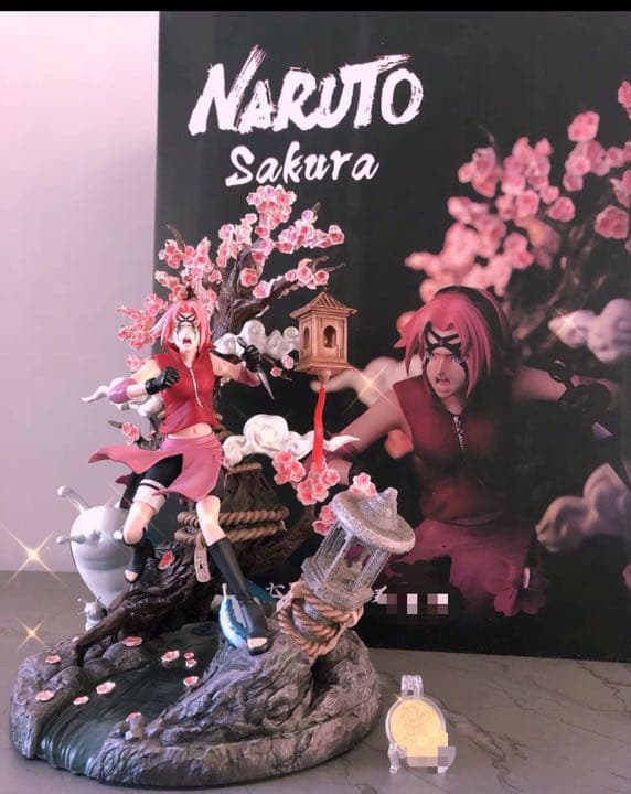 NARUTO ナルト 春野サクラ ガレージキット ガレキ スタチュー ① ナルト 春野サクラ ガレージキット 塗装済み完成品 フィギュア 1/6