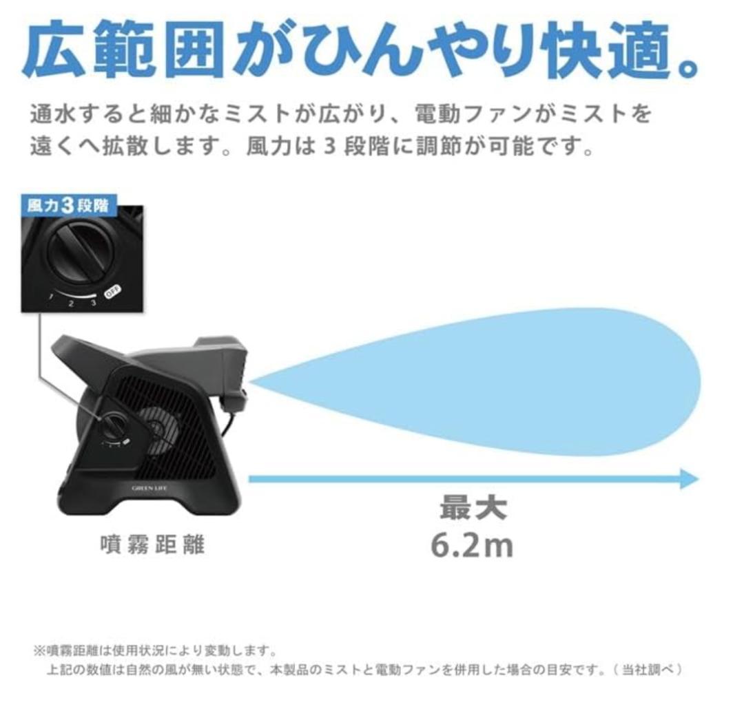 【新品未使用】電動ミストファン　G-Mist　ジーミスト　グリーンライフ
