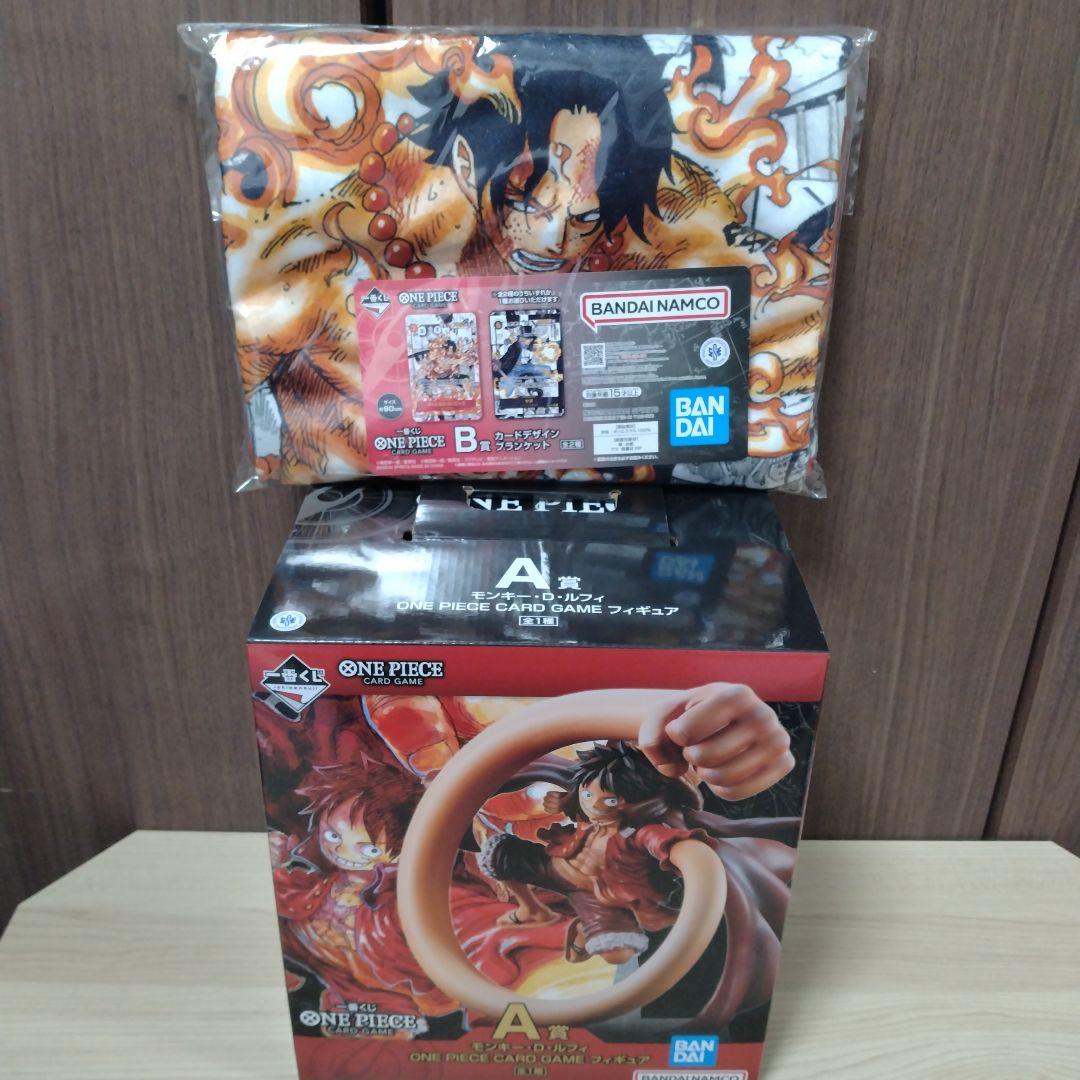 ワンピース 一番くじ ルフィ フィギュア ブランケット エース - メルカリ