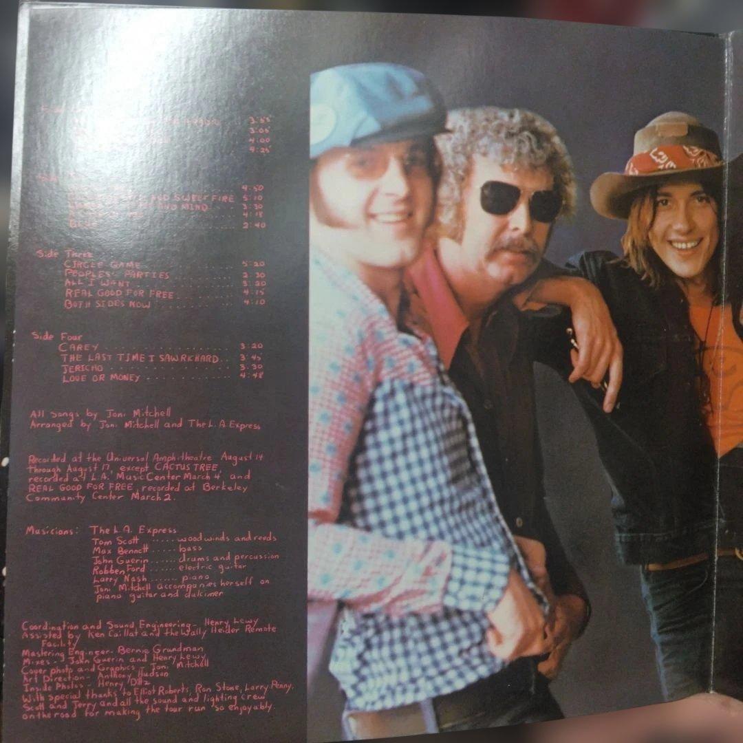 83年再発US盤2LP]ジョニミッチェル/マイルズオブアイルス SPプレス盤