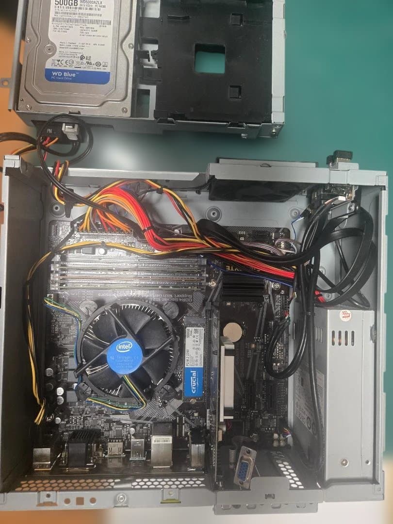 スリム型PC corei5-10400F メモリ24GB SSD+HDD計1TB