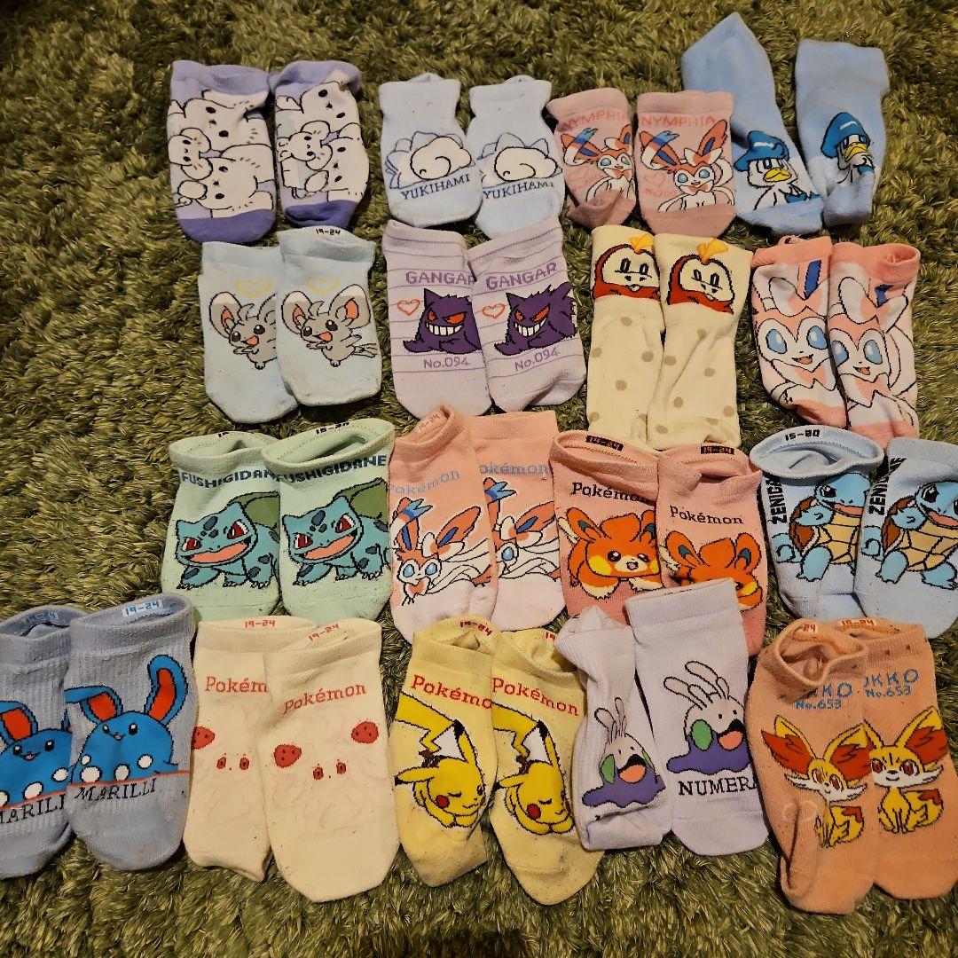 ポケモン 靴下 まとめ売り 15-20cm 19-24cm - メルカリ