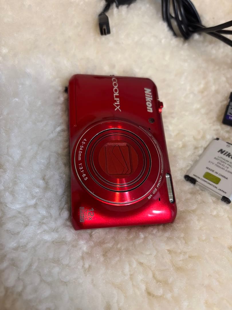 Nikon COOLPIX S6400 レッド 動作確認済み コンデジ