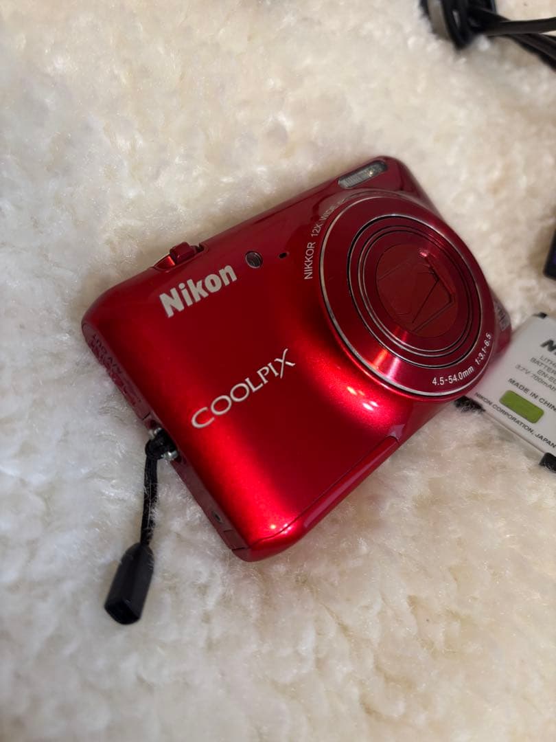 Nikon COOLPIX S6400 レッド 動作確認済み コンデジ