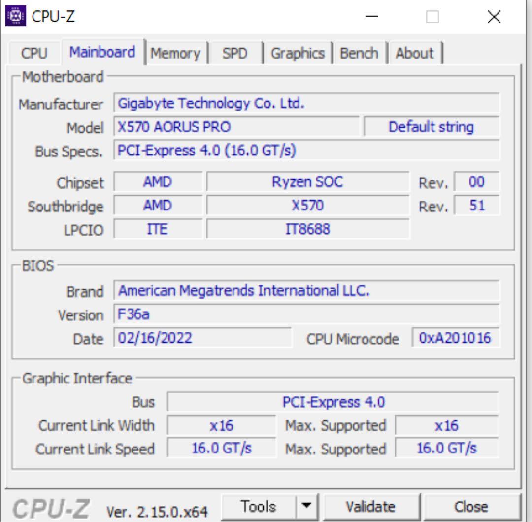 CPU X570 AORUS PRO + AMD Ryzen 9 5950X