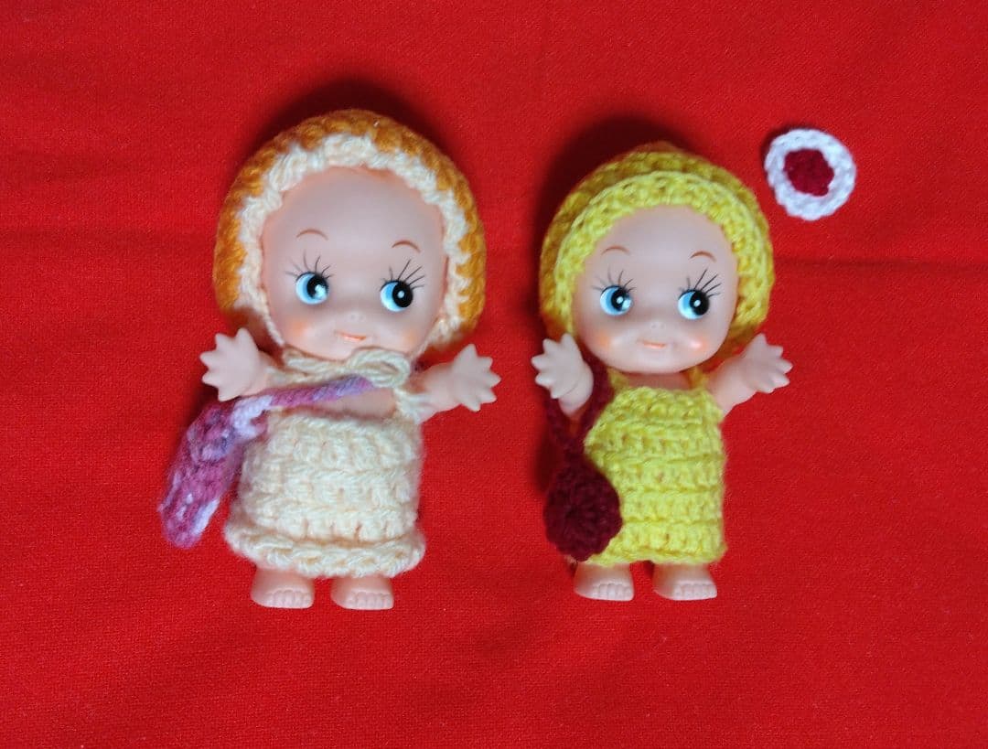 値下げ 新品 日本製 キューピー人形 洋服手編み 15cm まとめ売り